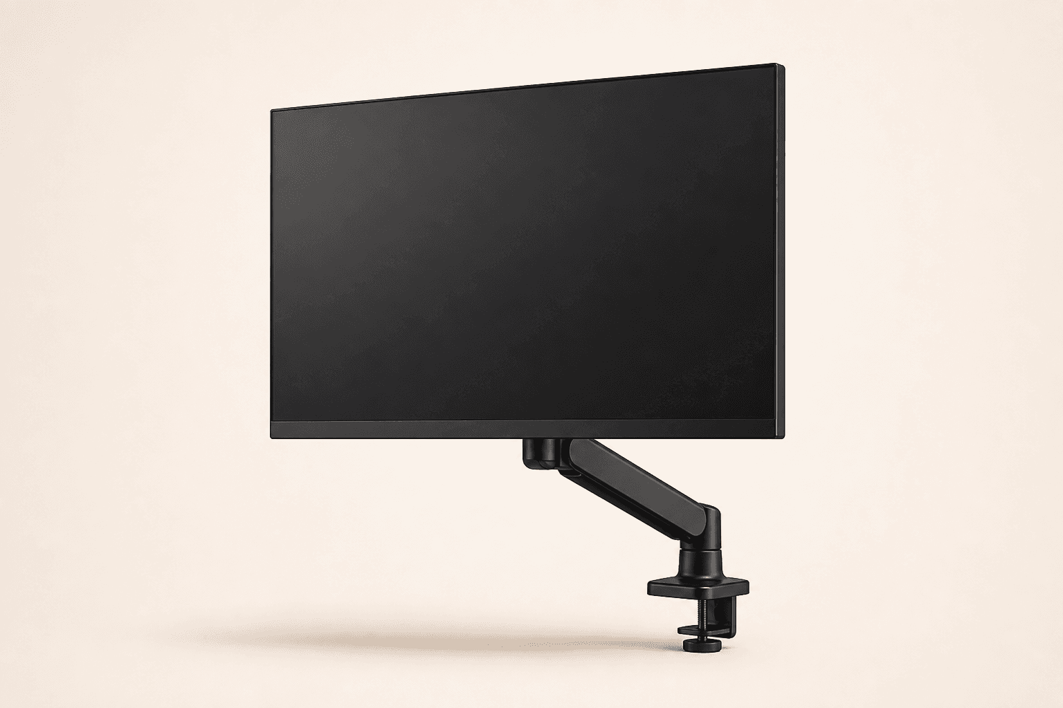 Monitor with adjustable arm